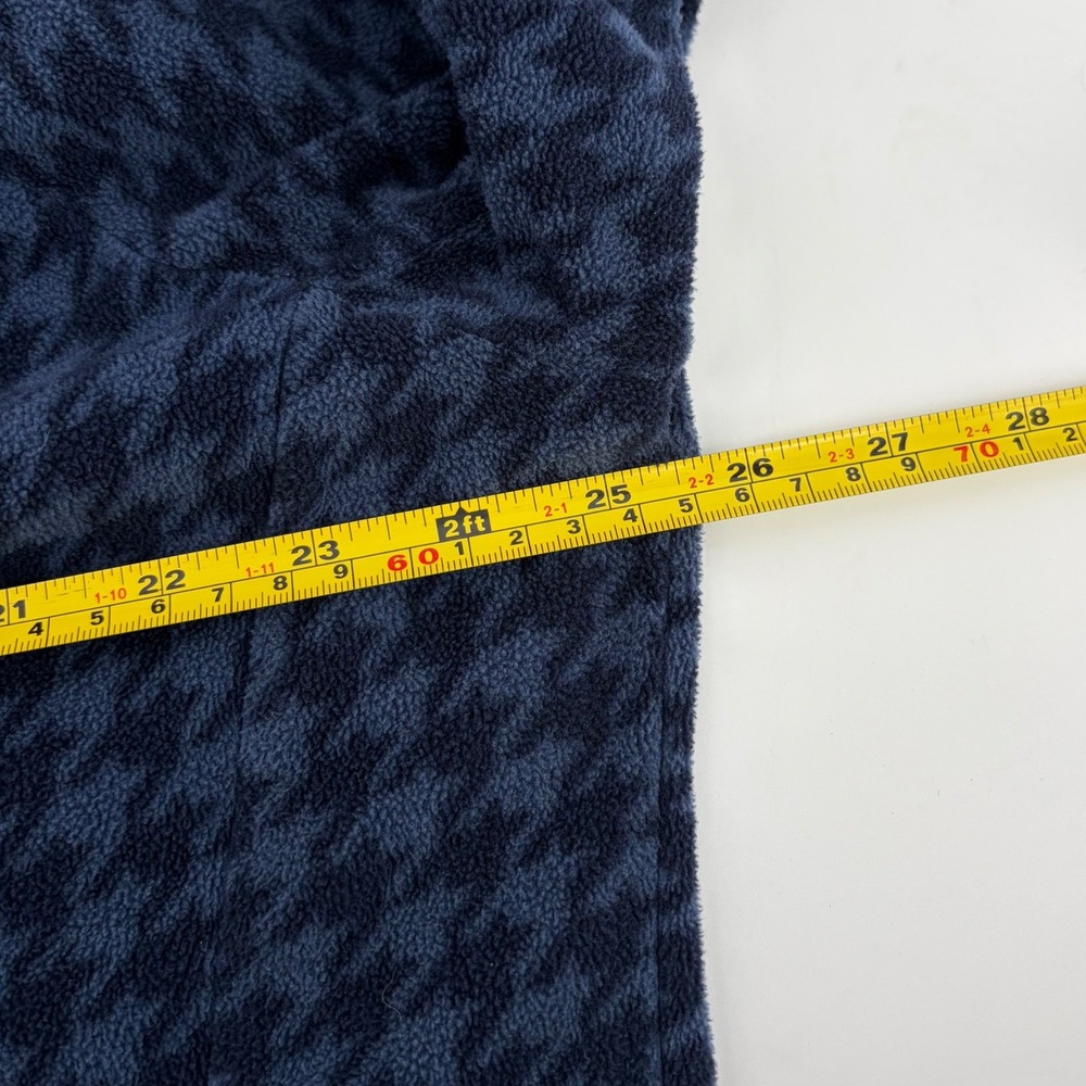 Columbia Womens 2X Fleece Quarter Zip Pullover Blue Houndstooth - Picture 8 of 9